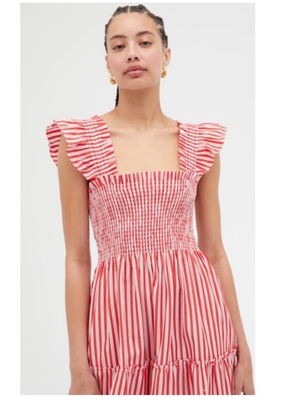 NEW Hill House Ellie Nap dress. Small scale variegated stripe - red.
M. NWOT - Picture 4 of 7